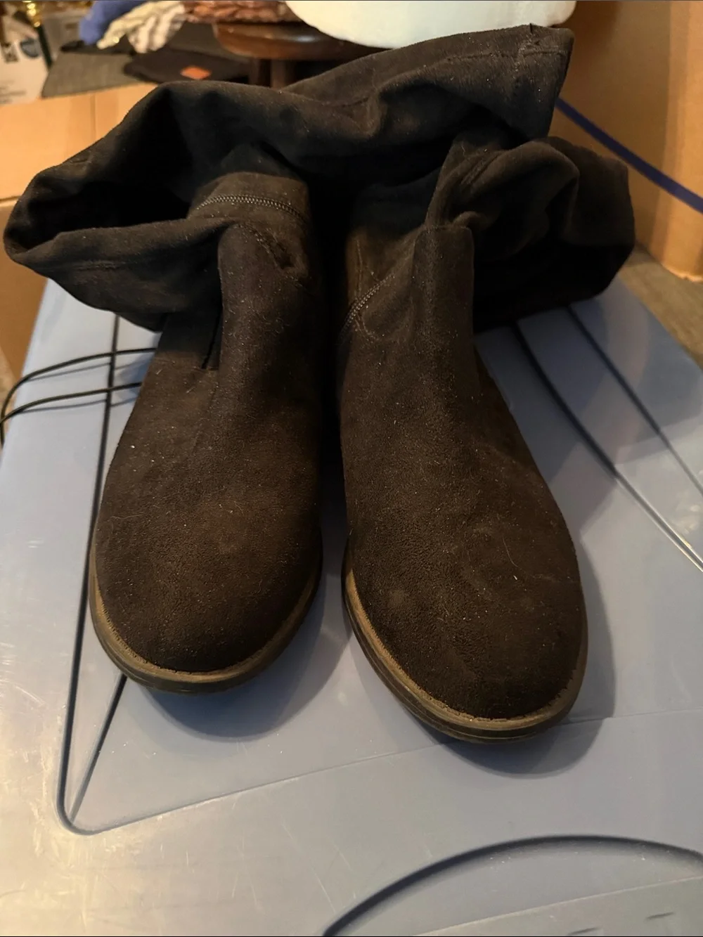 torrid Black Over-the-Knee Boot. 9ww. Clearly worn, but lots of life left.